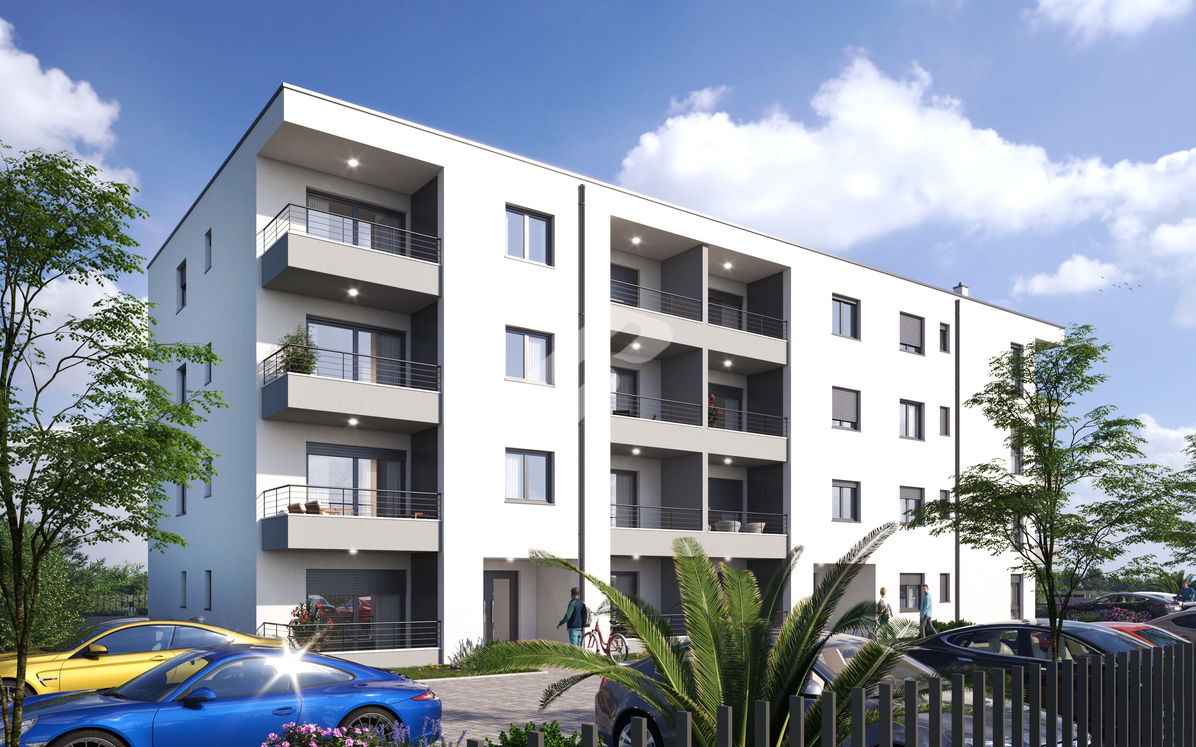 Dražice-Appartamento confortevole con una camera da letto al primo piano con loggia di 6,40 m² a Dražice