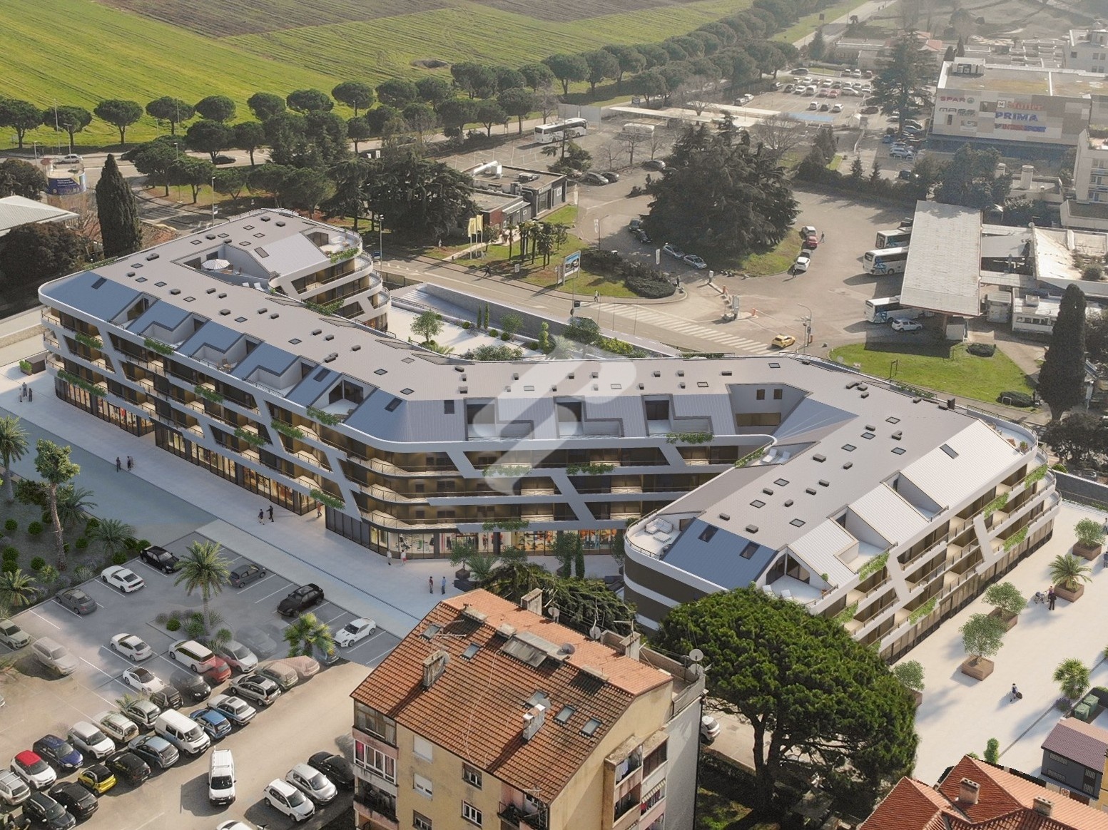 Centar Poreča – penthouse S88 s galerijom, 106,55 m²