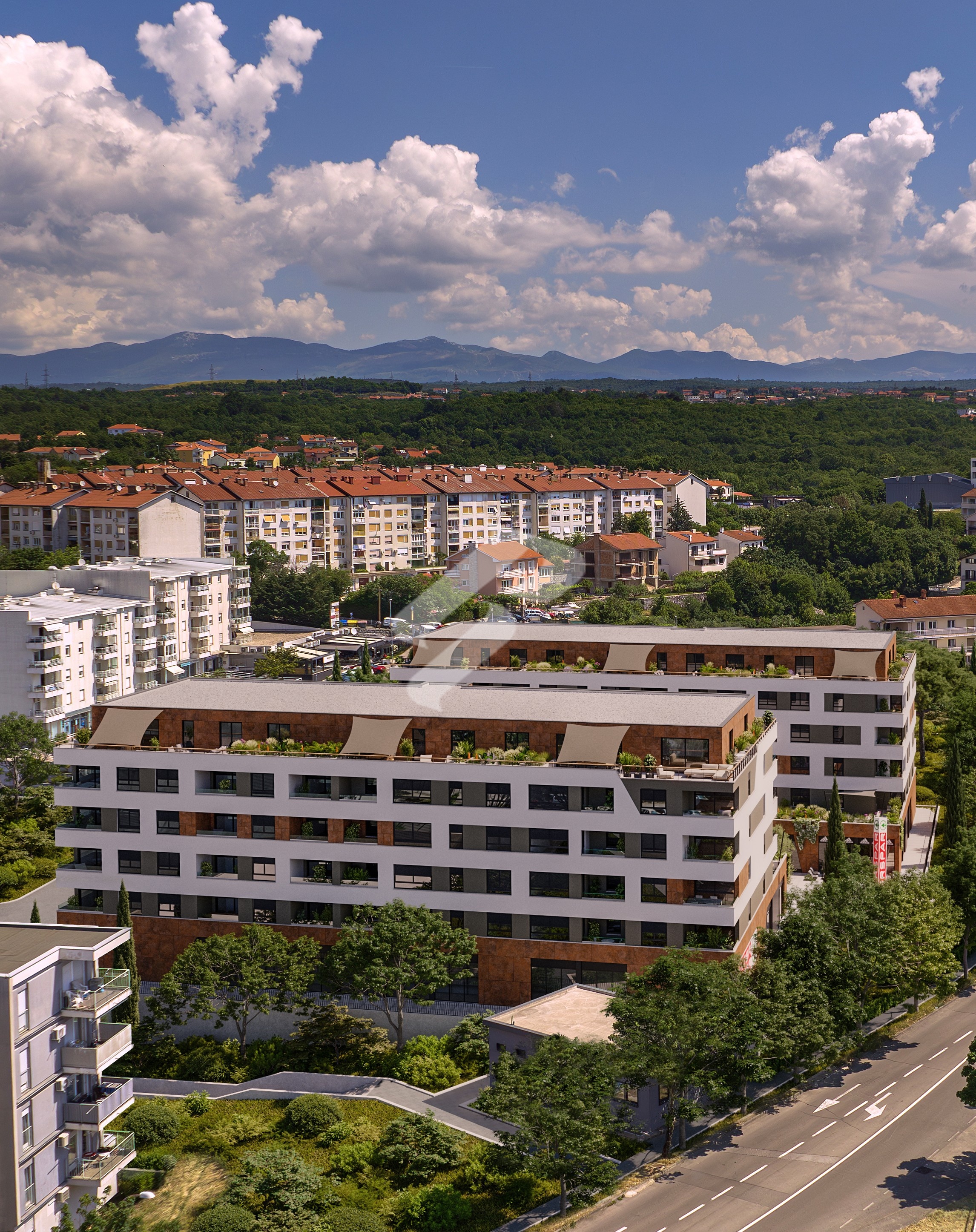 Srdoči – Edificio A – Appartamento A28 con due camere da letto e soggiorno, 69,27 m², Terzo piano